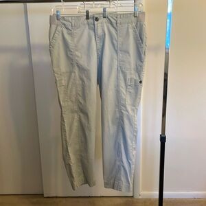 Lee Cargo pants- stone/partial elastic back waist for added room.Size 18W. EUC.